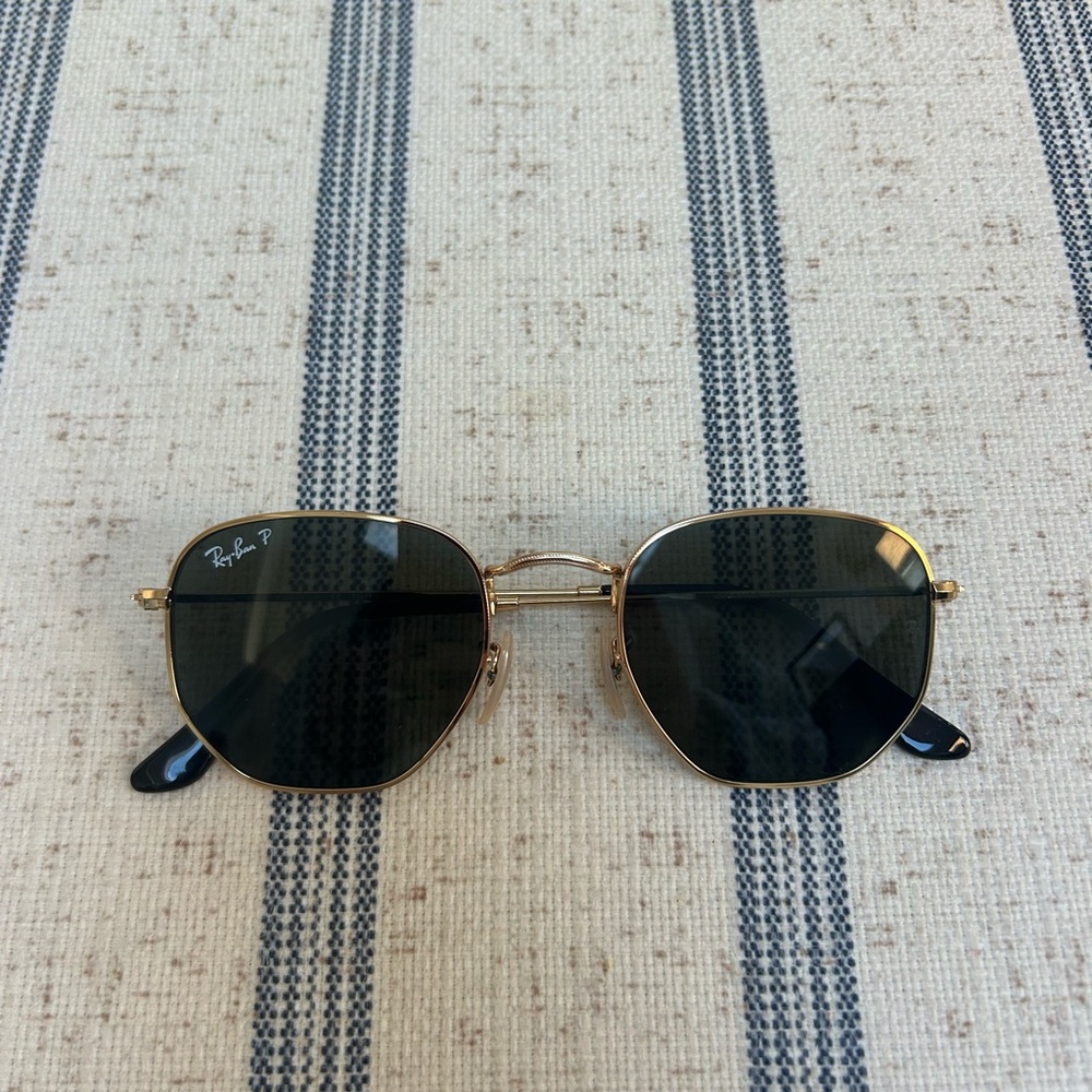 Ray-Ban Gold and Black Sunglasses